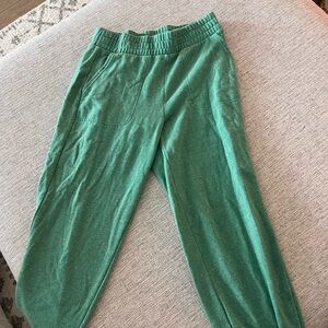 Colsie Green Track Pants Relaxed Fit Joggers